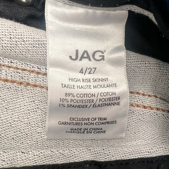 Jag High Rise Dark Wash Skinny Pull-On Stretch Jeans Women’s Sz 4/27 - Picture 4 of 6